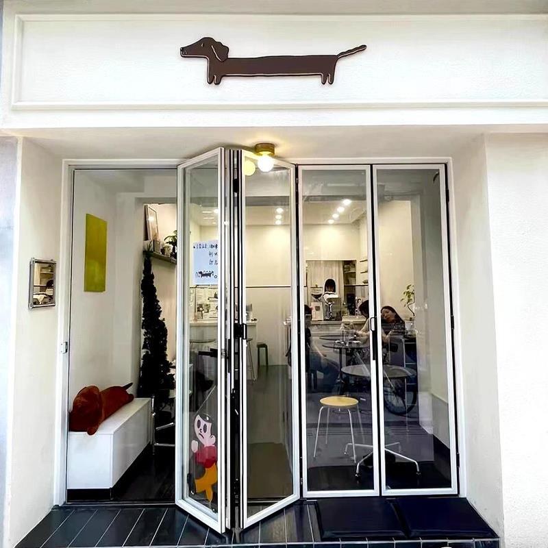 铝合金折叠门全景推拉隔断门阳台推拉无底轨折叠门