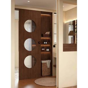 中古洞洞门覆古玄关卫生间推拉门卧室厨房移门隔断谷仓门厂家直销