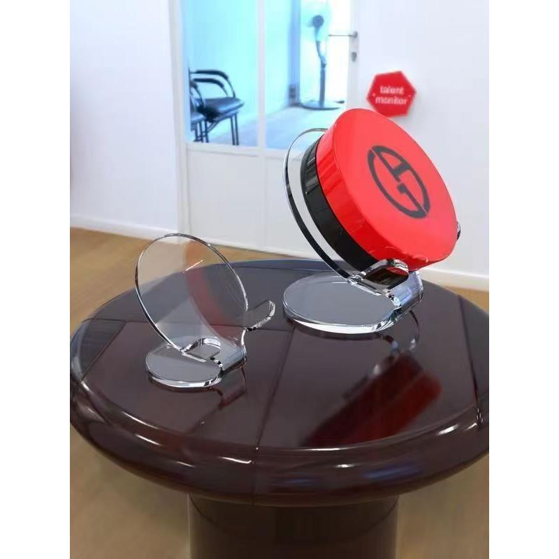 网红创意亚克力展示支架粉饼眼影首饰托架子透明收纳陈列柜台托盘