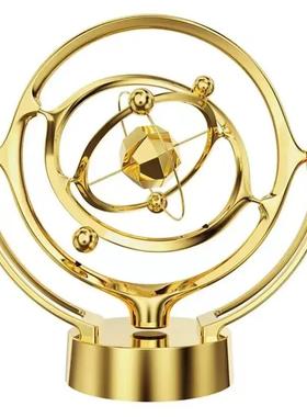 新款地球永动仪 桌面模型旋转磁性摇摆器天体仪轨道摆件