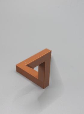 视错觉几何模型 penrose 潘洛斯不可能三角形3D打印制作桌面摆件