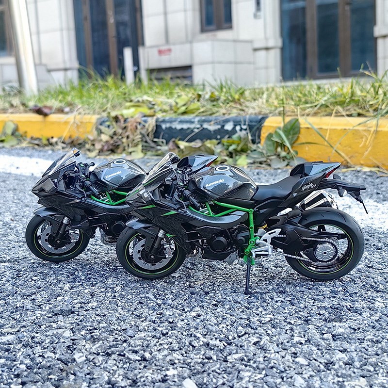 青岛社 1:12 川崎 NINJA H2 H2R 合金摩托车赛车模型 新品