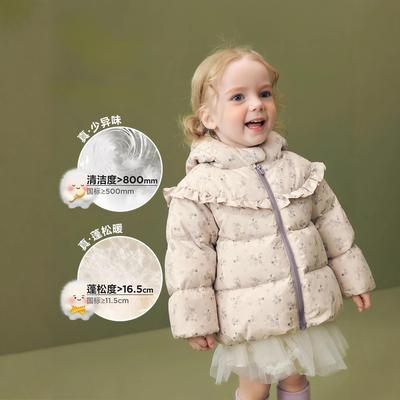 三防羽绒服宝宝甜美可爱外套加厚