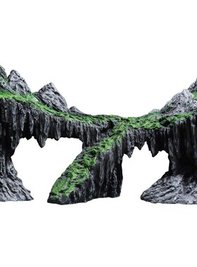 鱼缸造景假山躲避洞峡谷仿真山峯水草装饰摆饰青苔乌龟爬台躲避屋