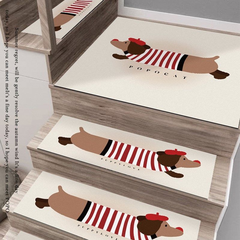 新款腊肠狗l楼梯垫踏步垫硅藻泥吸水防滑实木台阶楼梯地毯,居家布艺,楼梯垫,淘宝优惠券,粉丝福利购,淘宝优惠卷