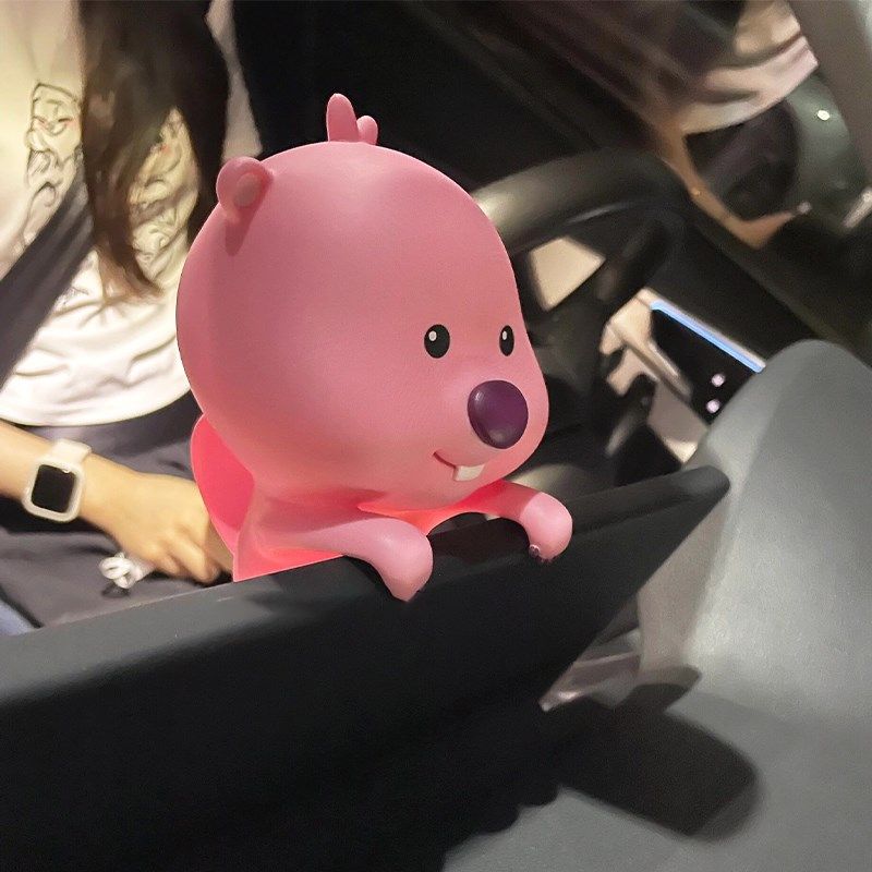 电脑趴趴办公显示器屏幕中控台载狸露比女挂件