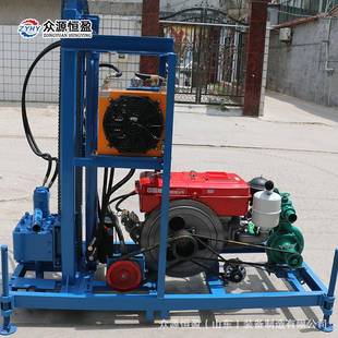 柴油便携支架式钻井深水井钻机家用液压折叠钻杆打井机