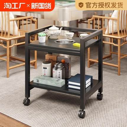 麻将茶几茶水架麻将桌小边几置物架棋牌室打牌可移动专用茶水桌