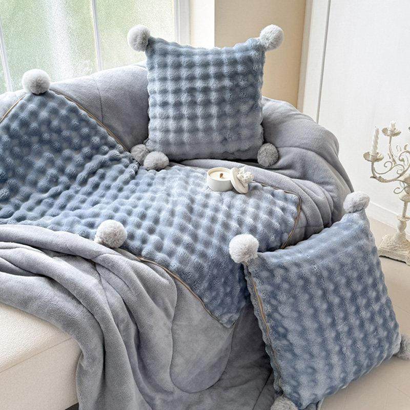 纯色双面加厚牛奶绒抱枕被子两用汽车上办公室保暖靠垫枕头被毯冬,居家布艺,抱枕被,淘宝优惠券,粉丝福利购,淘宝优惠卷