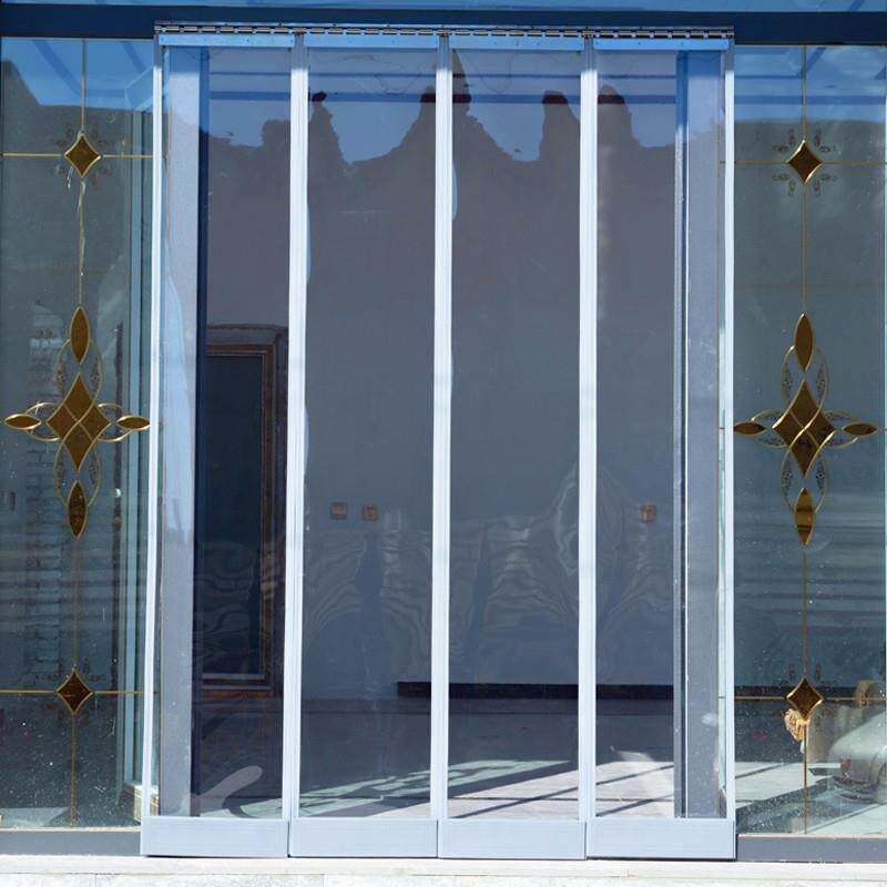 空调门帘隔断帘防冷气隔热塑料软玻璃商铺磁吸自吸皮帘子透明挡风