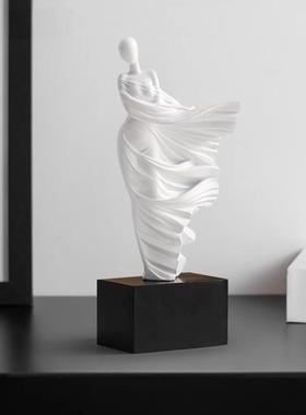 北欧抽象艺术摆件家居装饰品电视柜酒柜客厅玄关设计师高级感小众