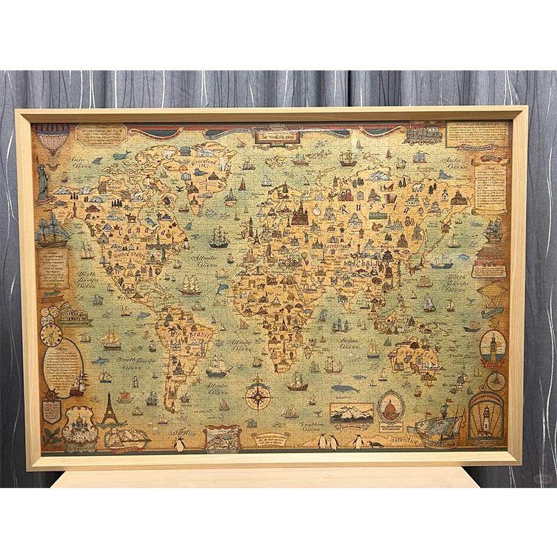 拼图框2000片96*68配套相框实木相框97*69cm70*100猫空拼图裱框