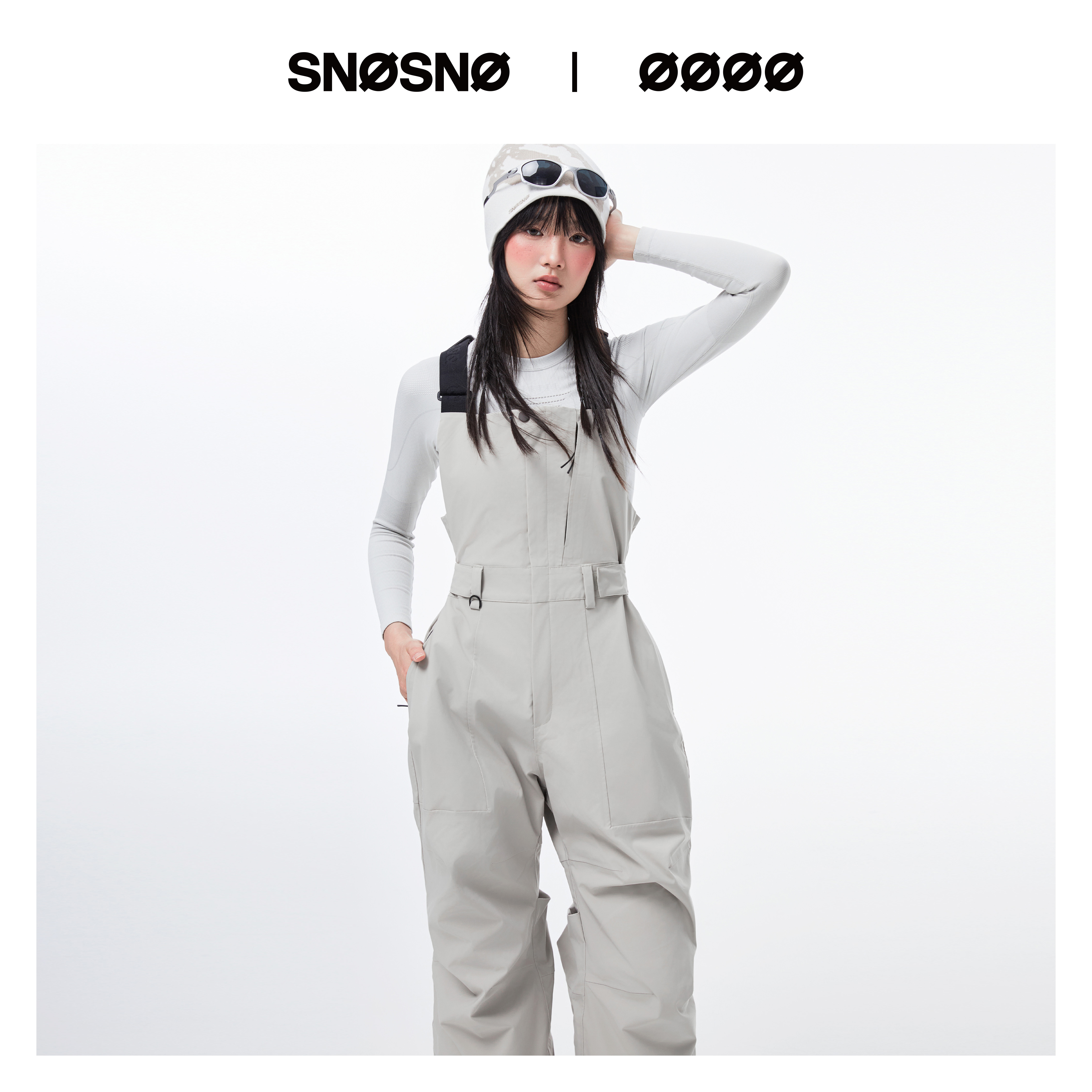 SNOSNO专业滑雪背带裤2025新款