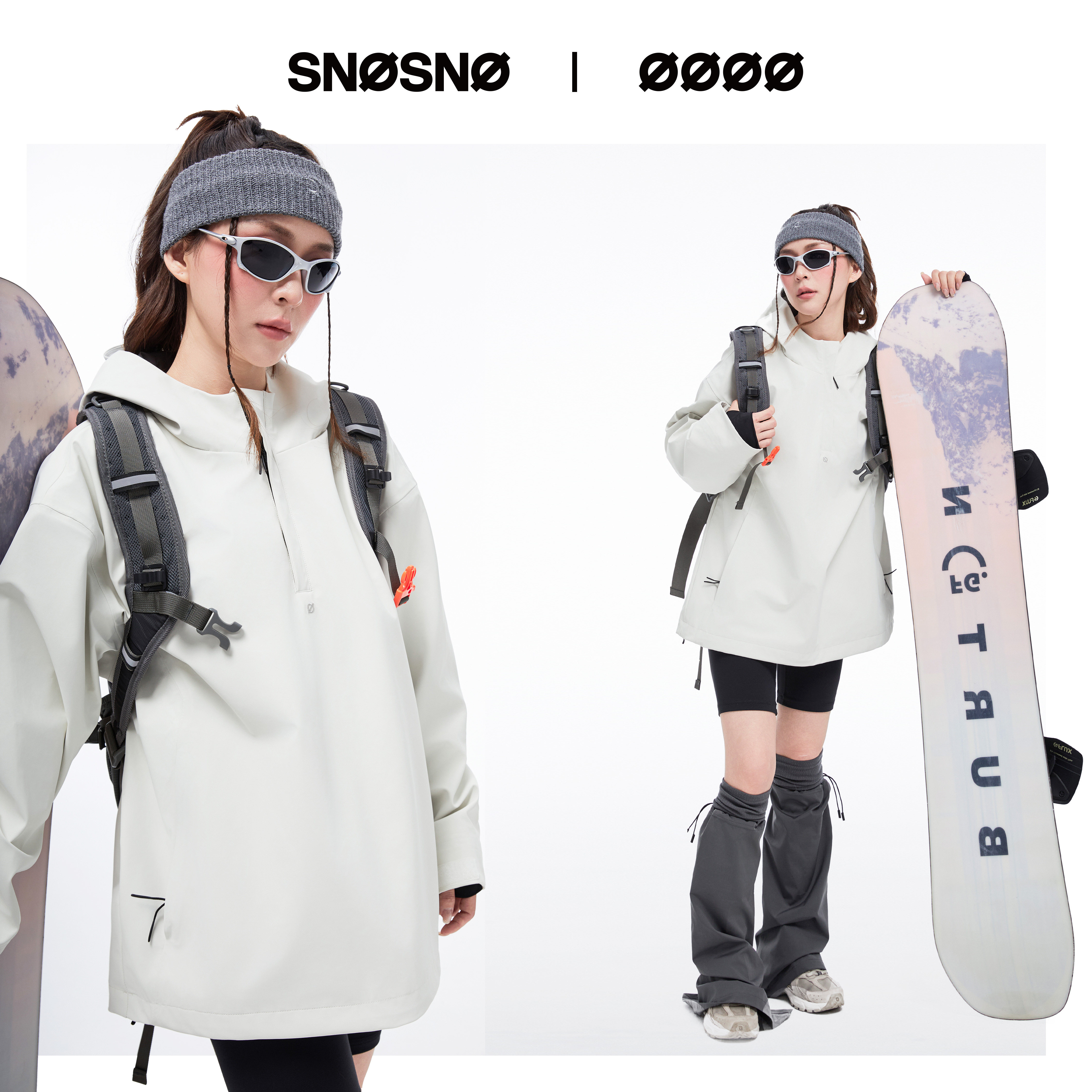 SNOSNO滑雪服套头防水防风透气