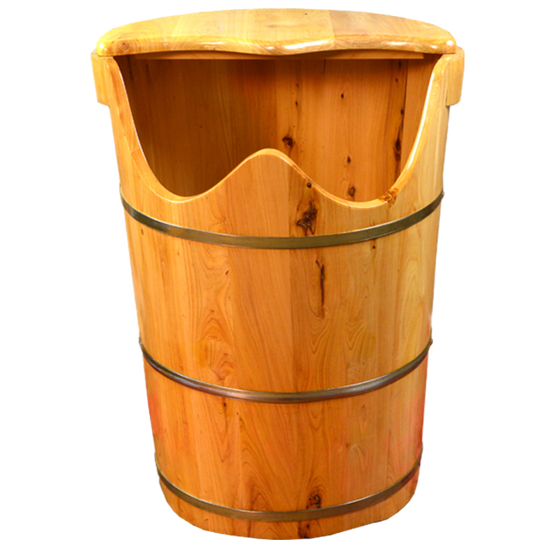 香柏木泡脚熏蒸热足浴木桶家用恒温汗蒸足疗深桶蒸汽木质洗脚盆