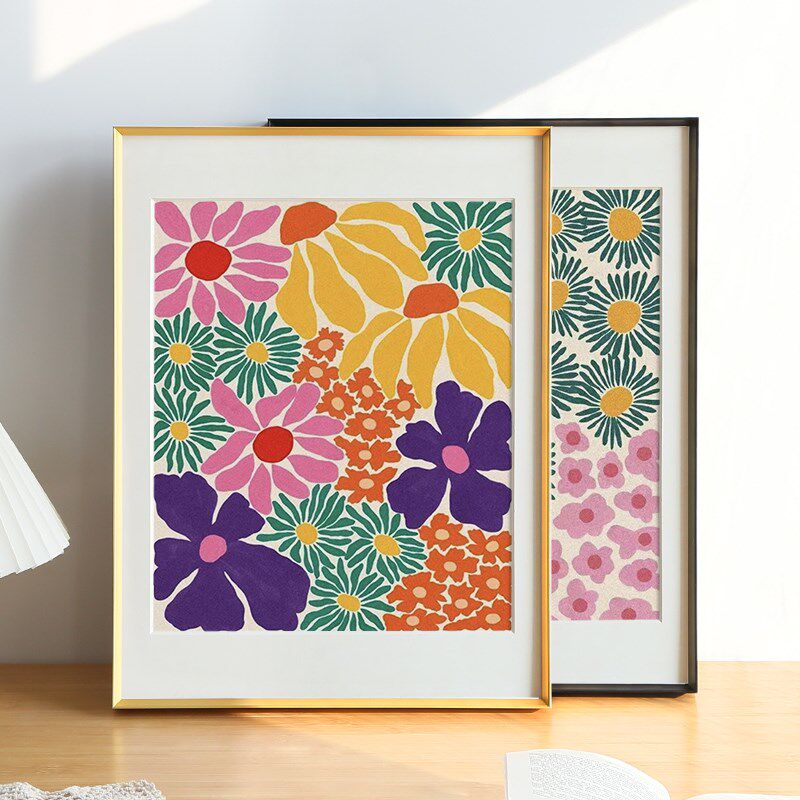 加厚斜面铝合金挂墙相框8K4开A3装裱拼图海报金属空框画框24A4A2