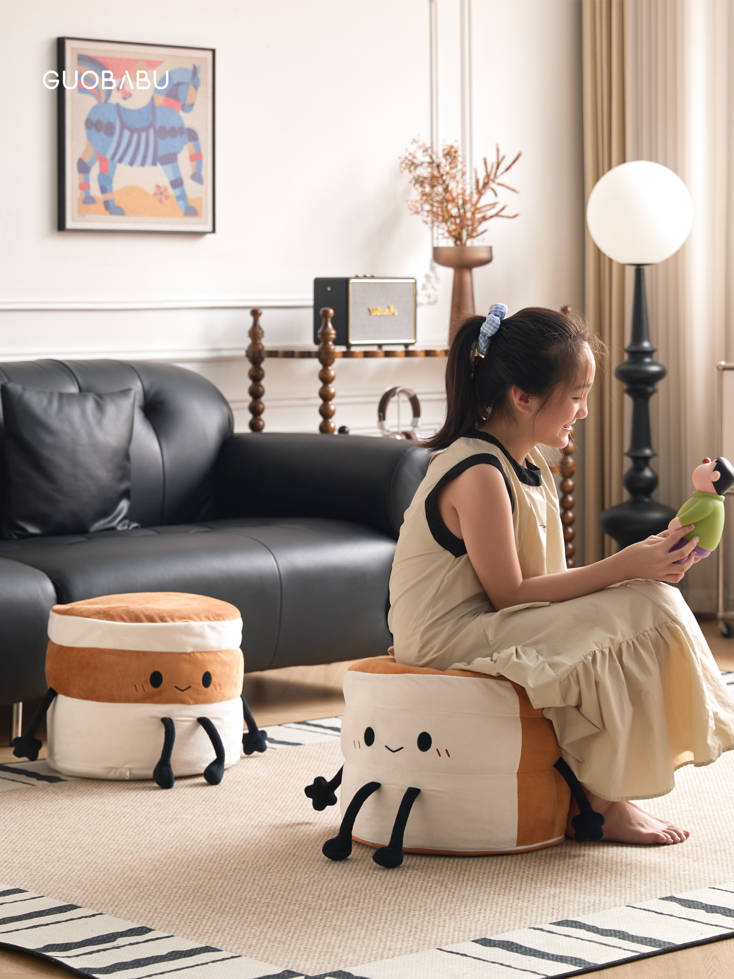 新疆包邮创意可爱吐司面包儿童沙发客厅坐墩榻榻米蒲团换鞋凳脚凳