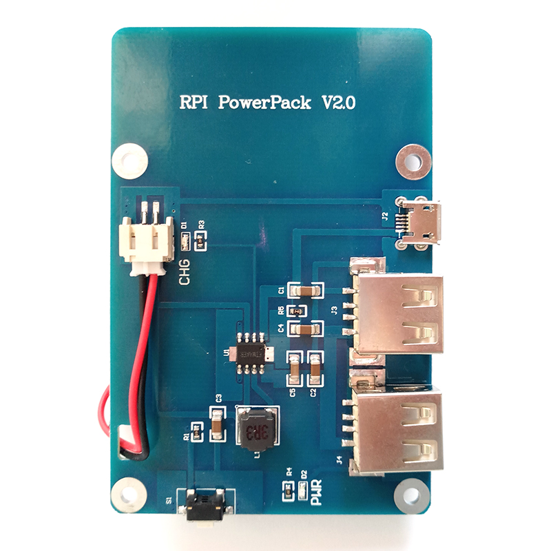 树莓派3代b型Raspberry pi Club 锂电池扩展板双USB接口输出电源