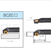 SCZCR09 S25S 数控车刀93度菱形内孔反钩刀背镗刀杆S10K SCZCR06