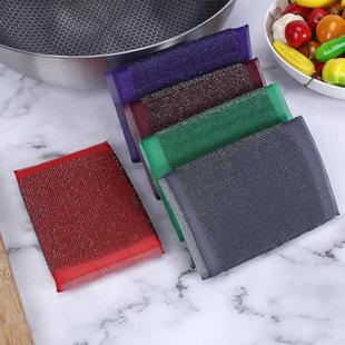 洗碗钢丝球带钢丝的海绵百洁布洗碗布厨房擦锅洗锅钢丝布魔力擦