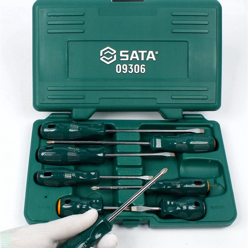 世达工具09306十字一字螺丝刀套组8件组合螺丝起子汽修起子62313