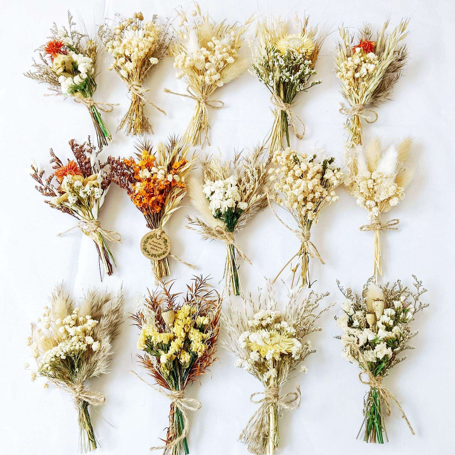 干花永生花网红热销真花diy装饰摆件混搭迷你原色伴手礼花束送礼