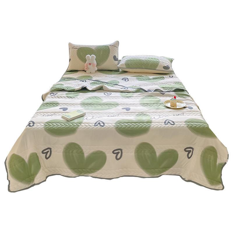 K15夏季冰丝夏凉被套床上四件套儿童床笠乳胶凉席床单三件套床品