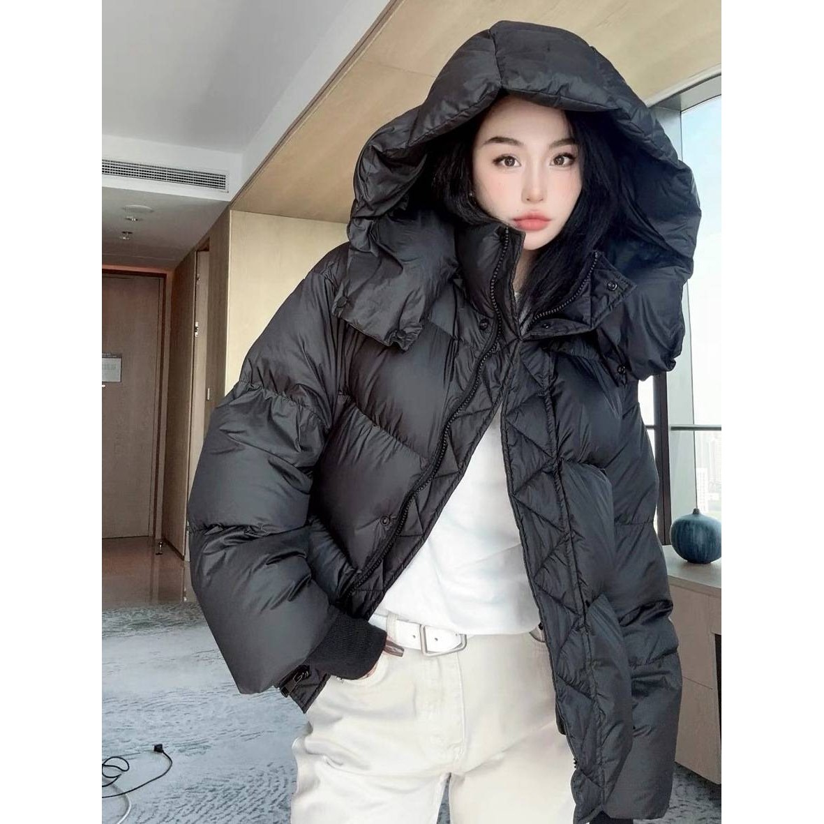 2025年新款棉服女冬短款加厚时尚棉衣韩版宽松设计感棉袄学生外套,女装/女士精品,羽绒服,淘宝优惠券,粉丝福利购,淘宝优惠卷