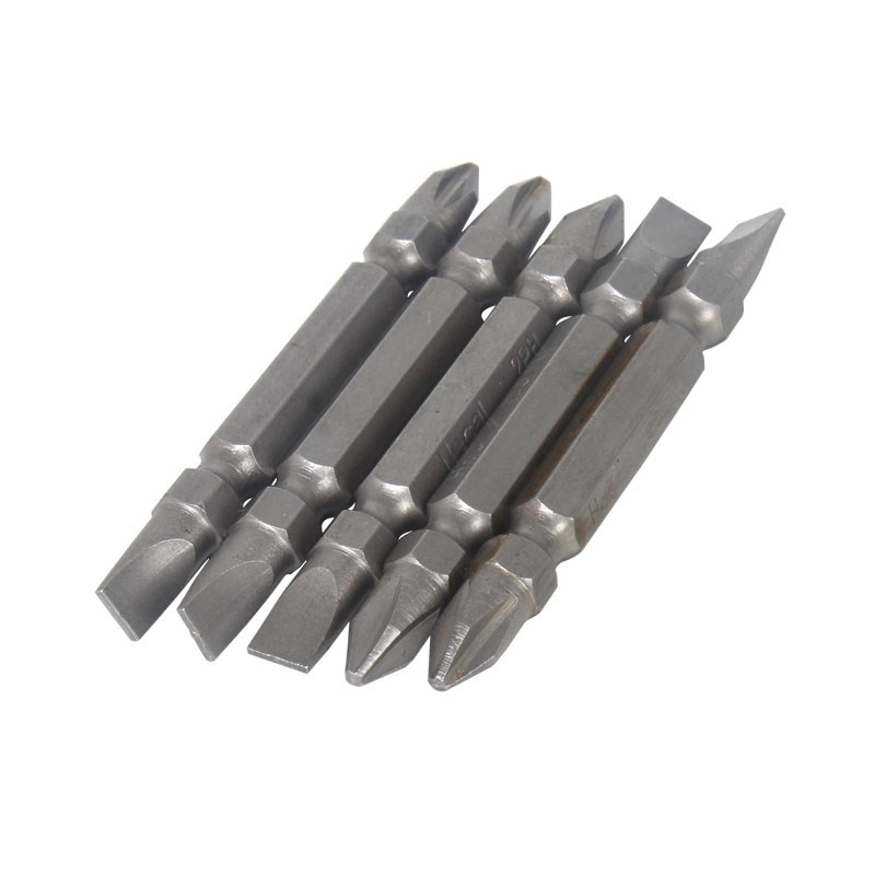 尼高Necal 两用电动批头十字一字双头平口螺丝刀起子风批头10支装