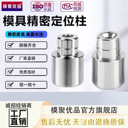 高精密模具定位柱定位器精密导柱导套圆形零度直导柱定位销