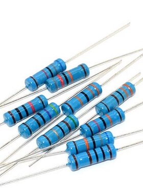 整包 1% 金属膜电阻1/4W 1/2W 1W 2W 3W 5W 蓝色1K 10K 100K 470R