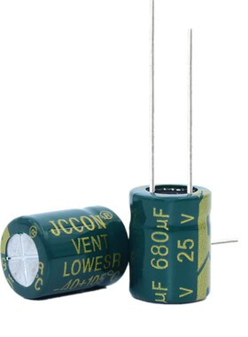 25v680uf JCCON绿金 高频低阻开关电源铝电解电容 8x16 10x13
