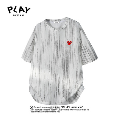 PLAYAVMXW官方百搭条纹短袖T恤