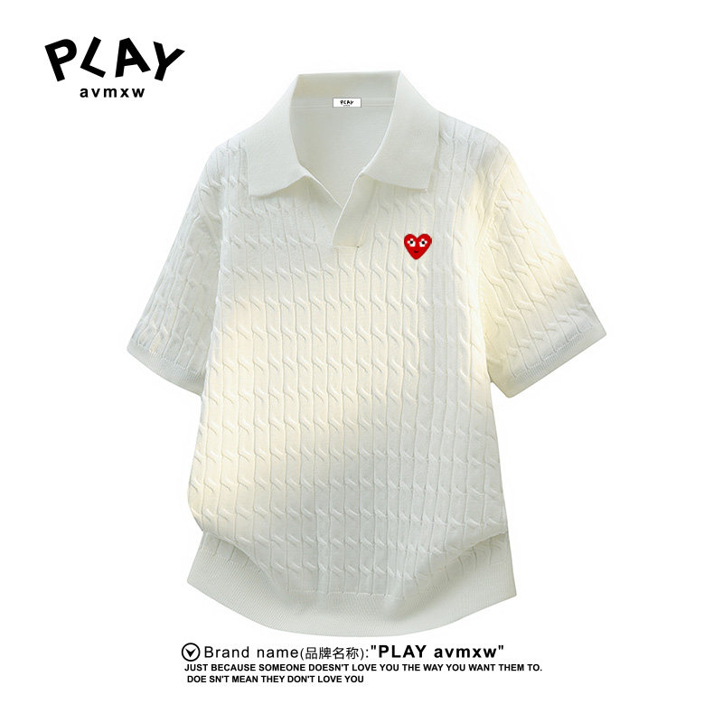 PLAYAVMXW冰丝透气针织POLO衫