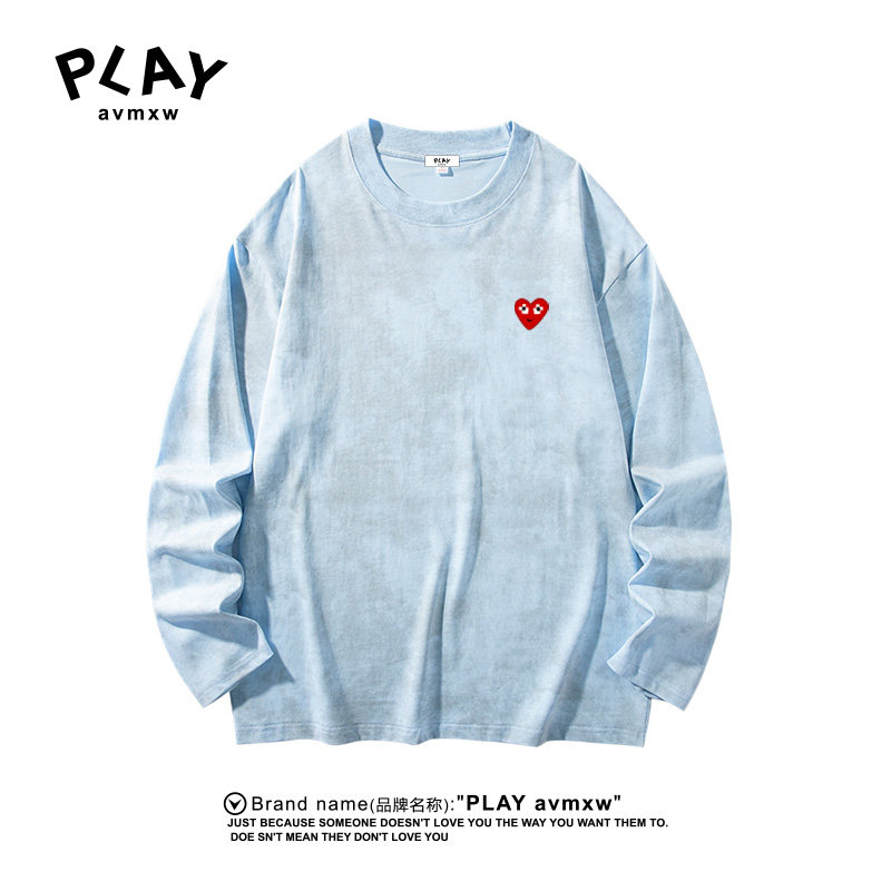 PLAYAVMXW扎染休闲时尚圆领上衣