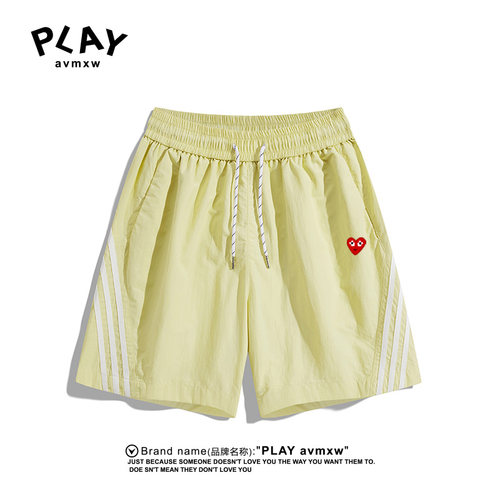 PLAYAVMXW系带薄款五分休闲裤