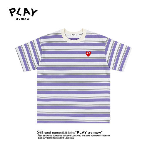 PLAYAVMXW男女同款纯棉透气T恤
