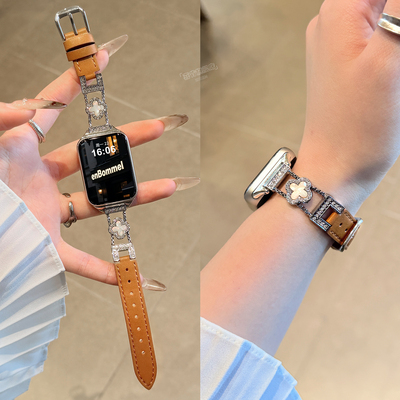 四叶草闪钻适用小米手环pro表带