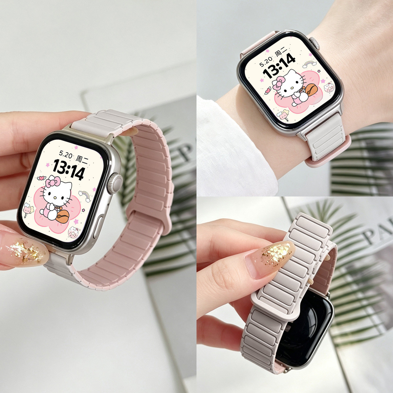 张婧仪同款适用华为FIT5表带WATCH FIT4手表新款智能运动fit4/5Pro男女高级感fit3夏天透气硅胶磁吸原装替换图片