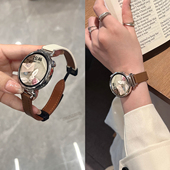 原装 专用 Watchgt5智能GT4真皮41mm简约GT3女款 秋冬官方正品 磁吸荔枝纹 适用华为GT6表带GT5手表腕带新款