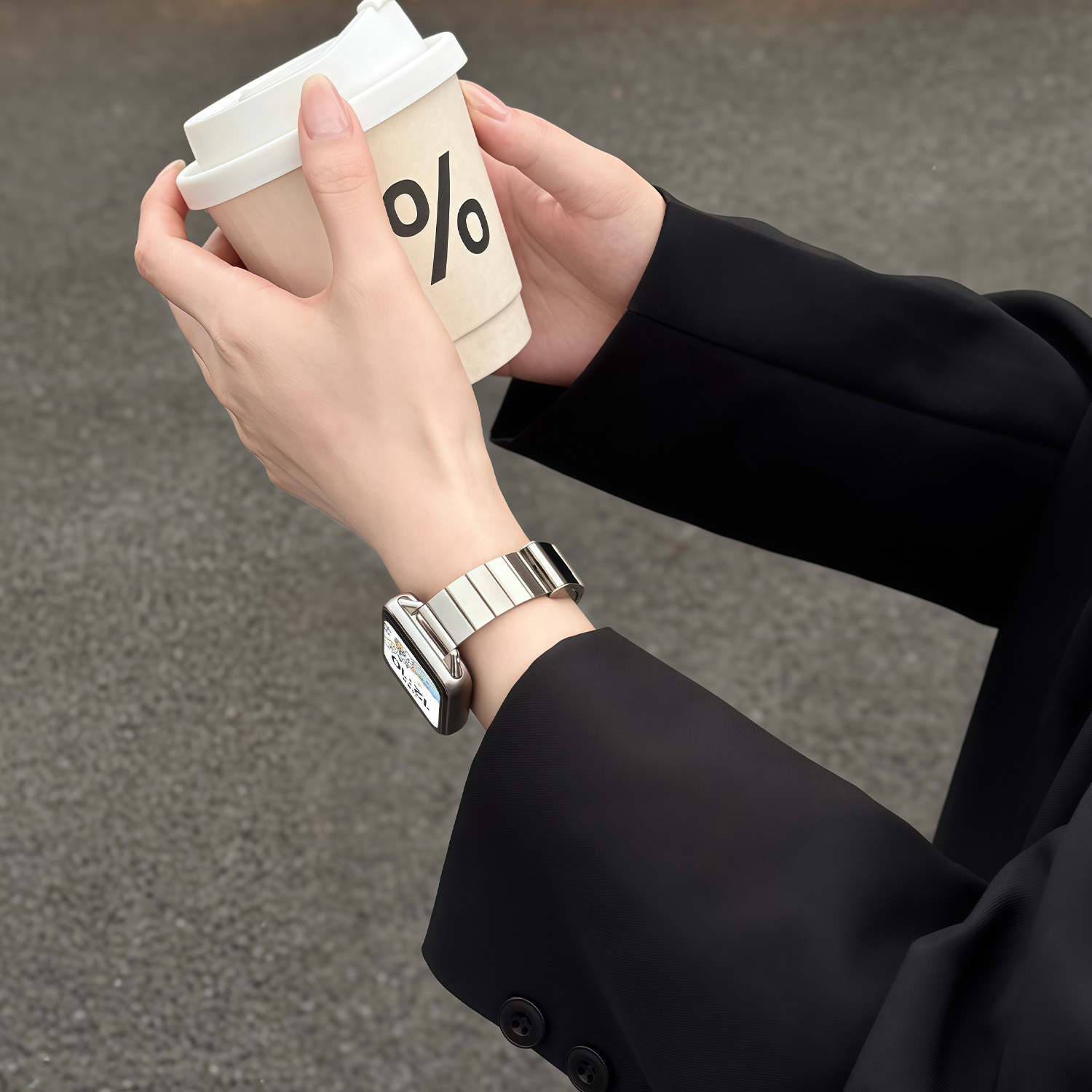 【一株竹节卡扣】 适用小米手环9Pro表带8PRO手表金属卡扣腕带女高级感智能新款运动红米WATCH6/5/4原装替换