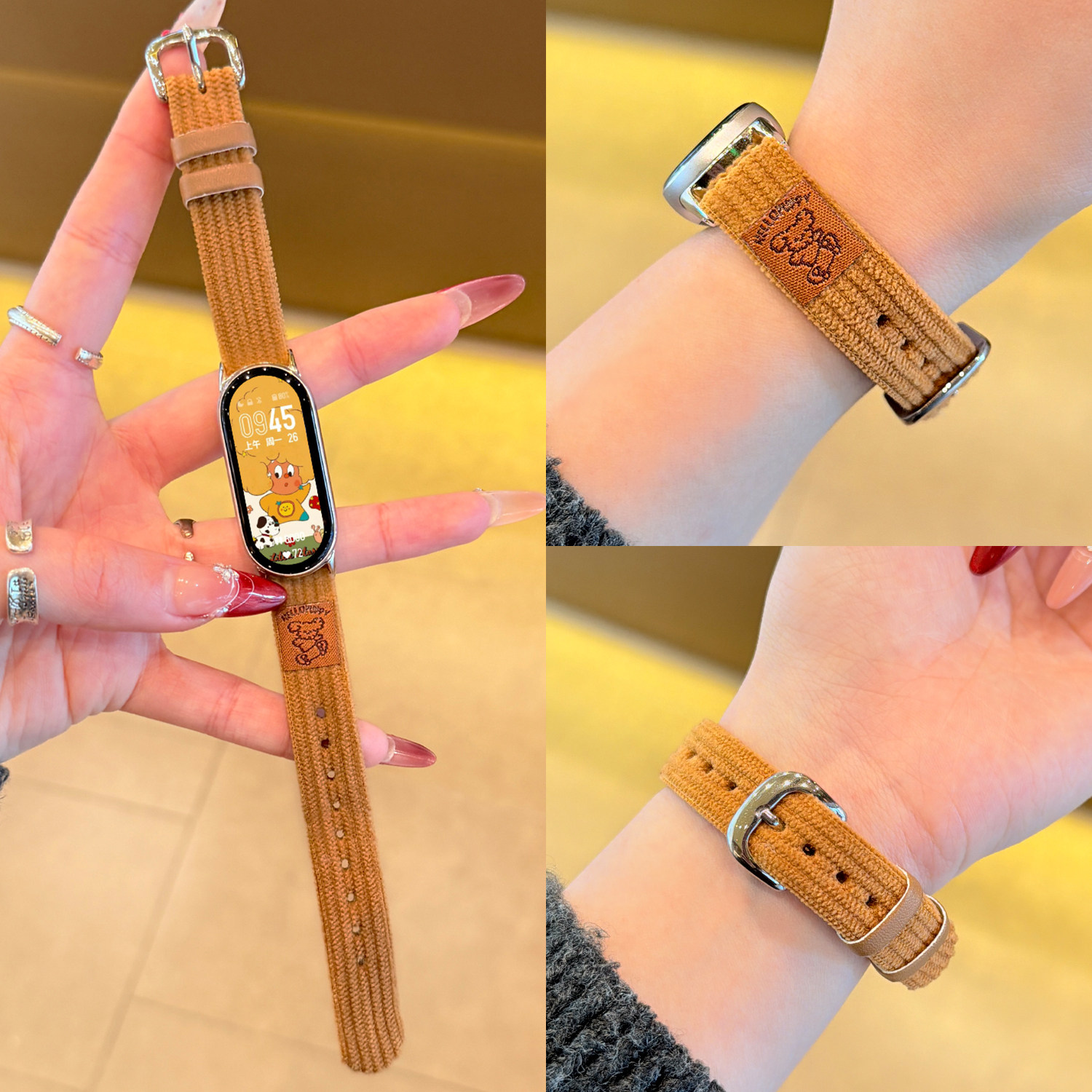 【绒面小动物】适用小米手环10表带9手表8绒面创意小动物秋冬替换女高级感NFC小众陶瓷新款智能xiaomi腕带