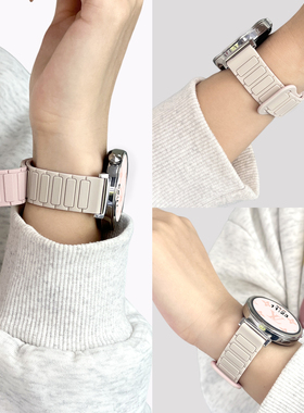 【张婧仪同款】适用华为GT6表带GT5智能手表新款41mm磁吸GT4液态硅胶GT3Pro腕带watch2女款男官方正品原装42