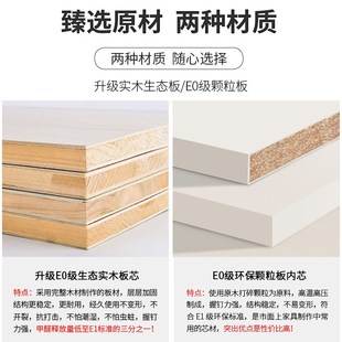 实木书桌一体卧室家用小户型儿童房电脑桌带书架学习桌子