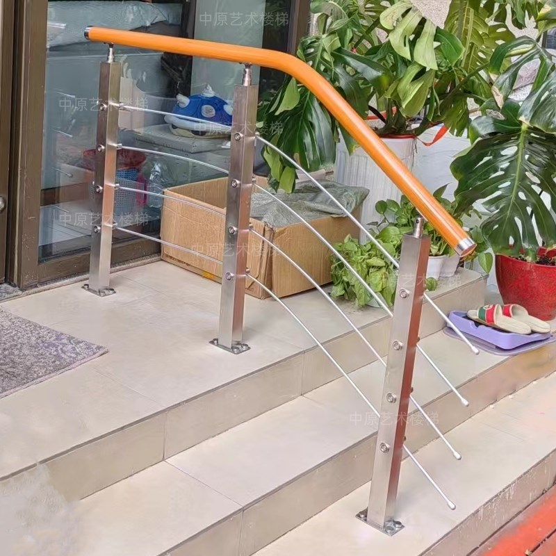 家用门口楼梯扶手护栏0不锈钢立柱庭院室外走廊平台围栏杆