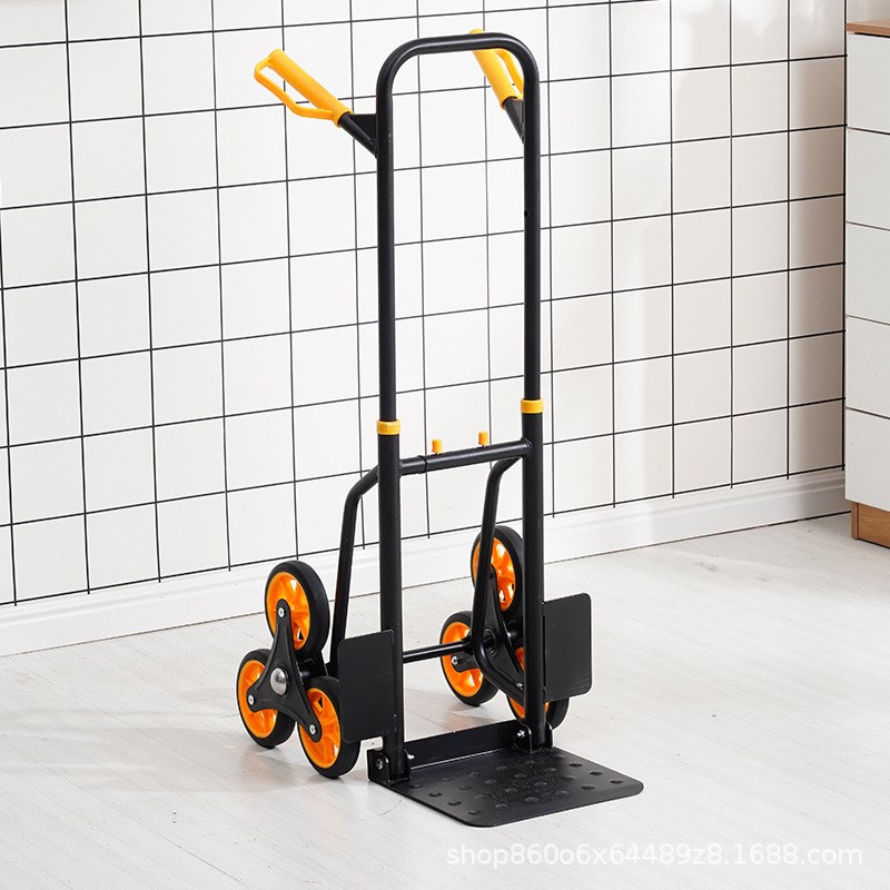 重型爬楼车爬楼梯手拉车搬运车老虎车折叠手推车上楼梯小拉车