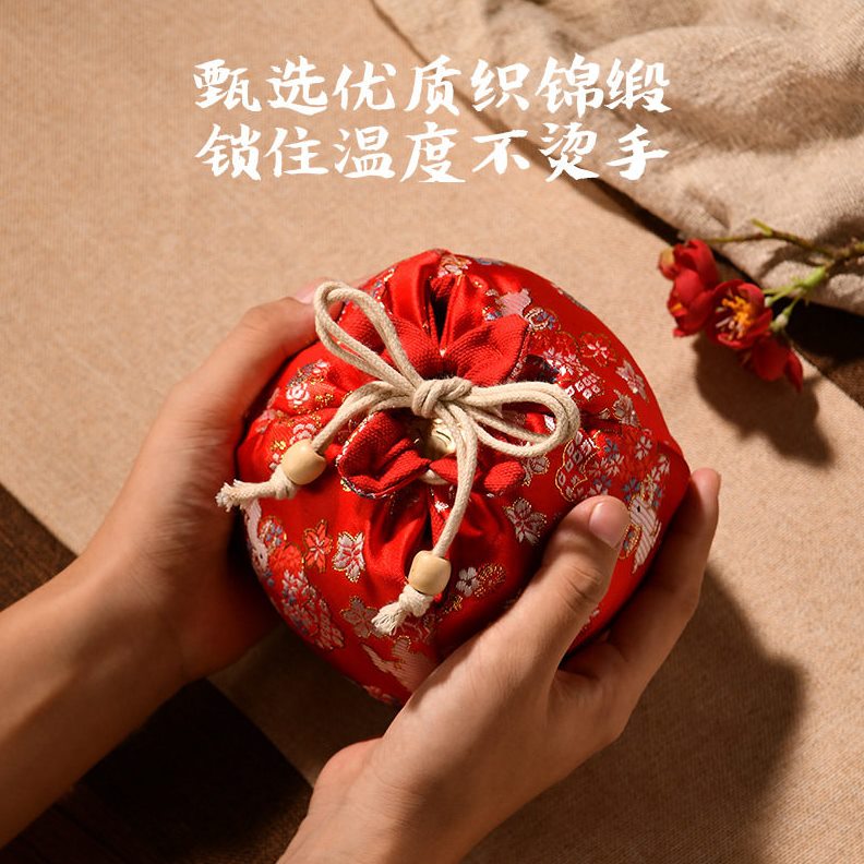 直销忆旧汤婆子纯铜加厚热水袋老式暖水袋复古风暖手炉国风生日礼
