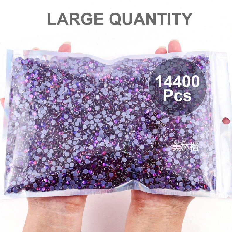直销仿奥烫钻 玻璃水晶diy饰品服饰配件热熔胶平底钻美甲水钻大包