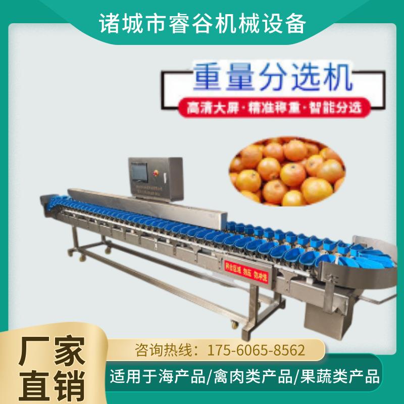 海参转盘分选机 果蔬番茄重量分选设备 鸡爪海鲜料盒式分级机