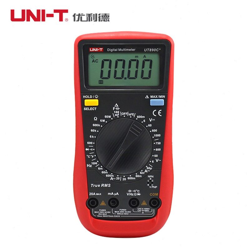 直销优利德数字万用表UT890D 家用万能表精度电压表电工数显UT890